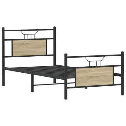 Giroletto senza Materasso Rovere Sonoma 90x200 cm in Truciolato | homemem39