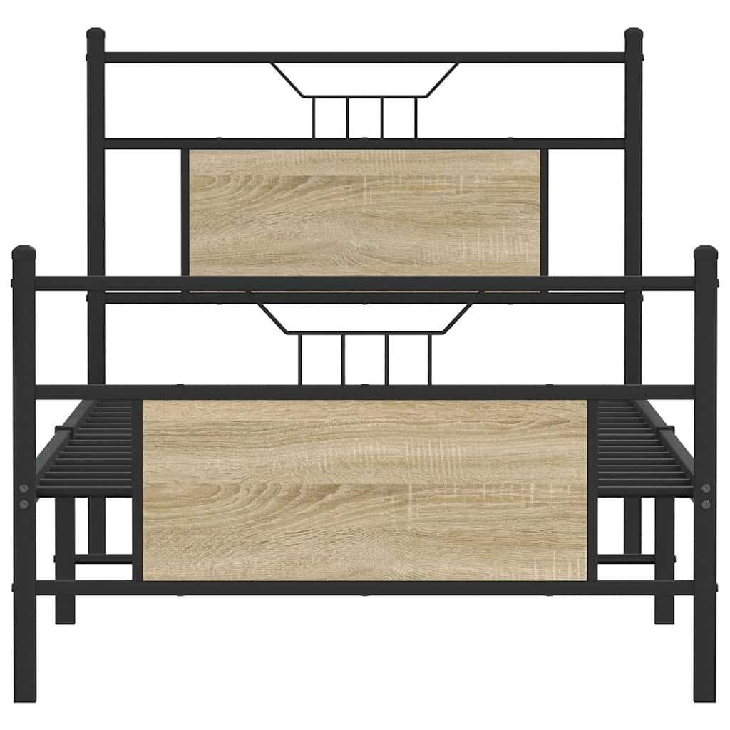 Giroletto senza Materasso Rovere Sonoma 90x200 cm in Truciolato | homemem39