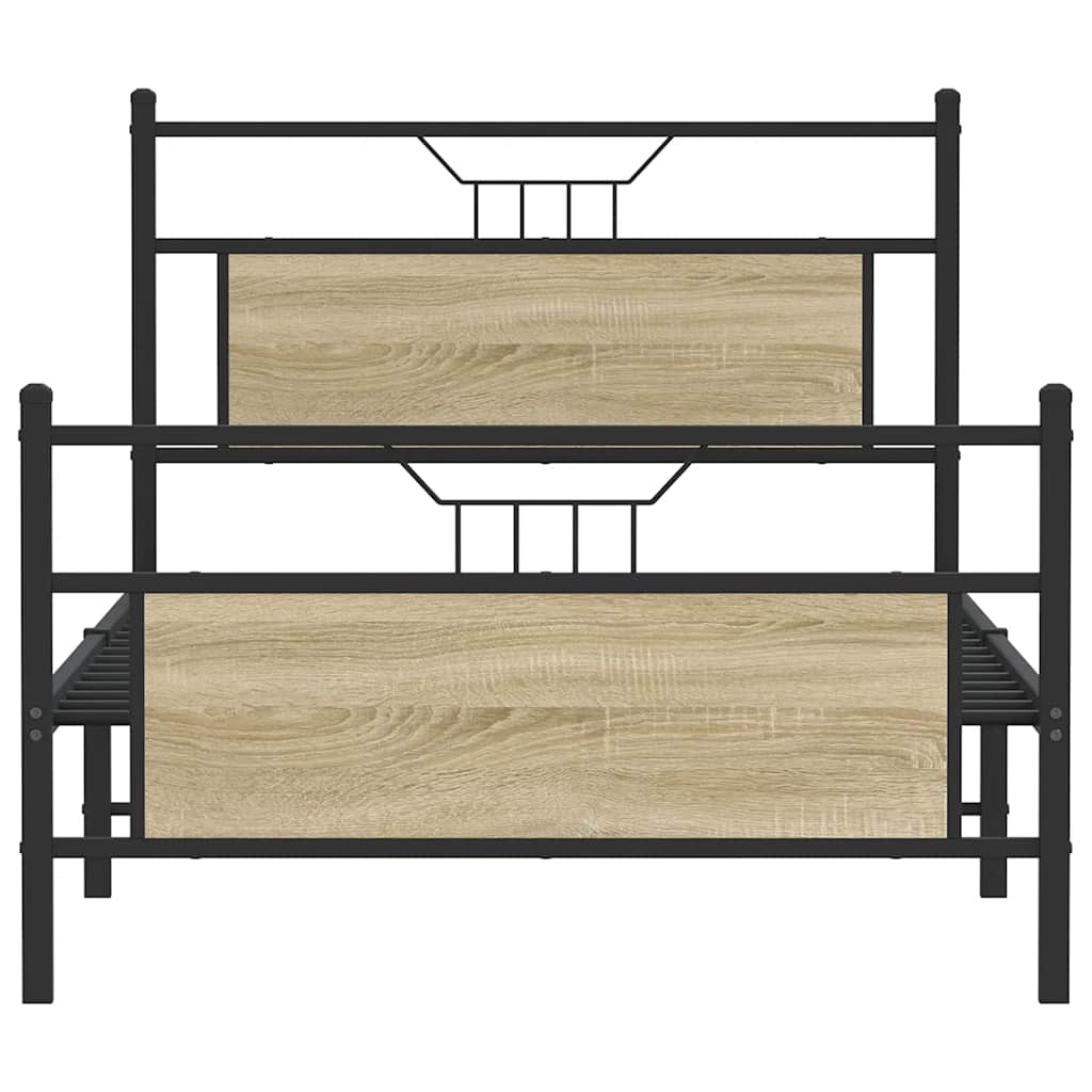 Giroletto senza Materasso Rovere Sonoma 107x203cm in Truciolato