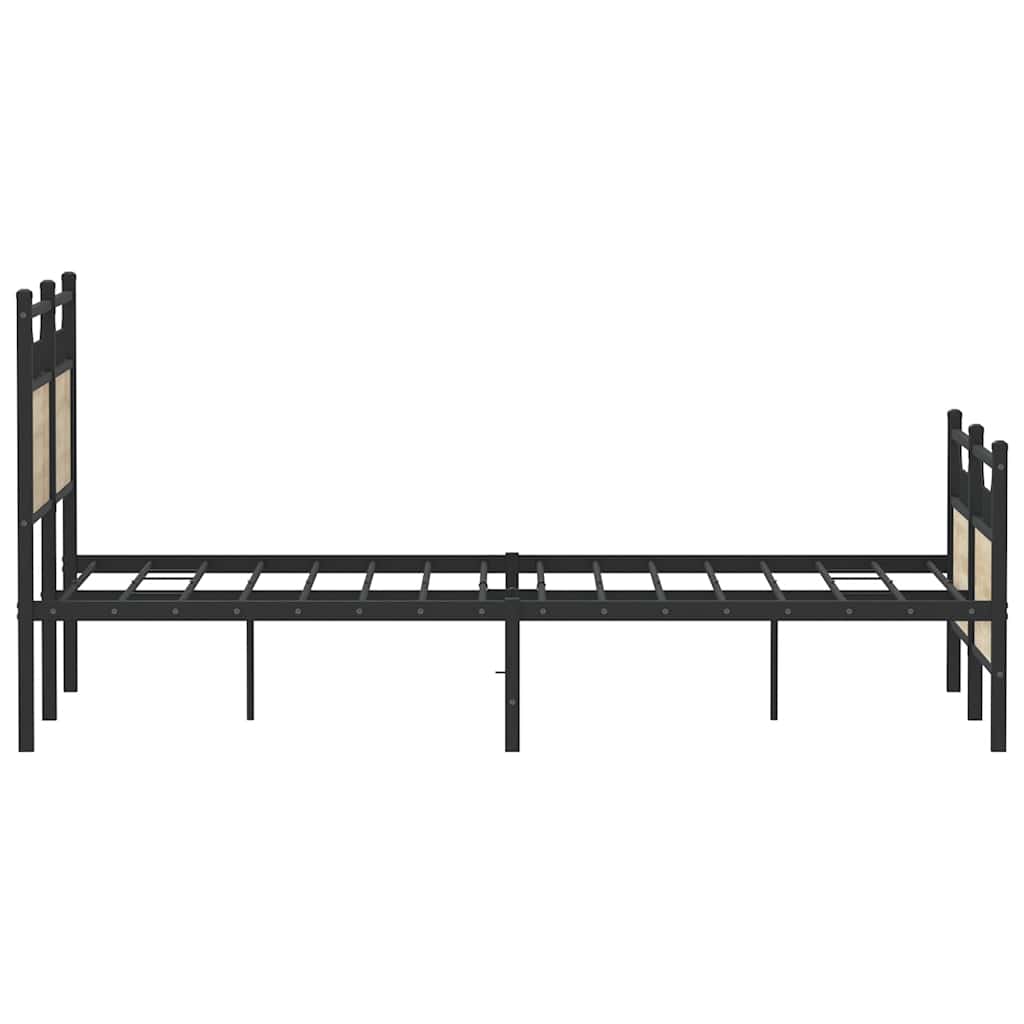 Giroletto senza Materasso Rovere Sonoma 120x190cm in Truciolato - homemem39