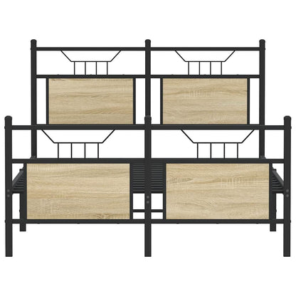 Giroletto senza Materasso Rovere Sonoma 137x190cm in Truciolato - homemem39