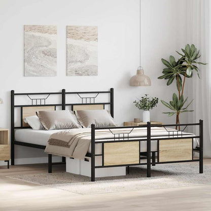 Giroletto senza Materasso Rovere Sonoma 140x190cm in Truciolato | homemem39