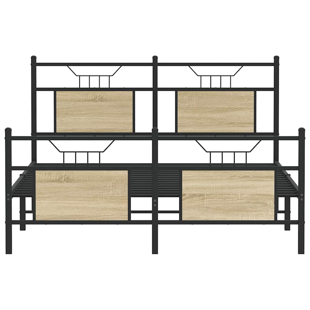 Giroletto senza Materasso Rovere Sonoma 140x190cm in Truciolato | homemem39
