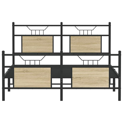 Giroletto senza Materasso Rovere Sonoma 140x190cm in Truciolato | homemem39
