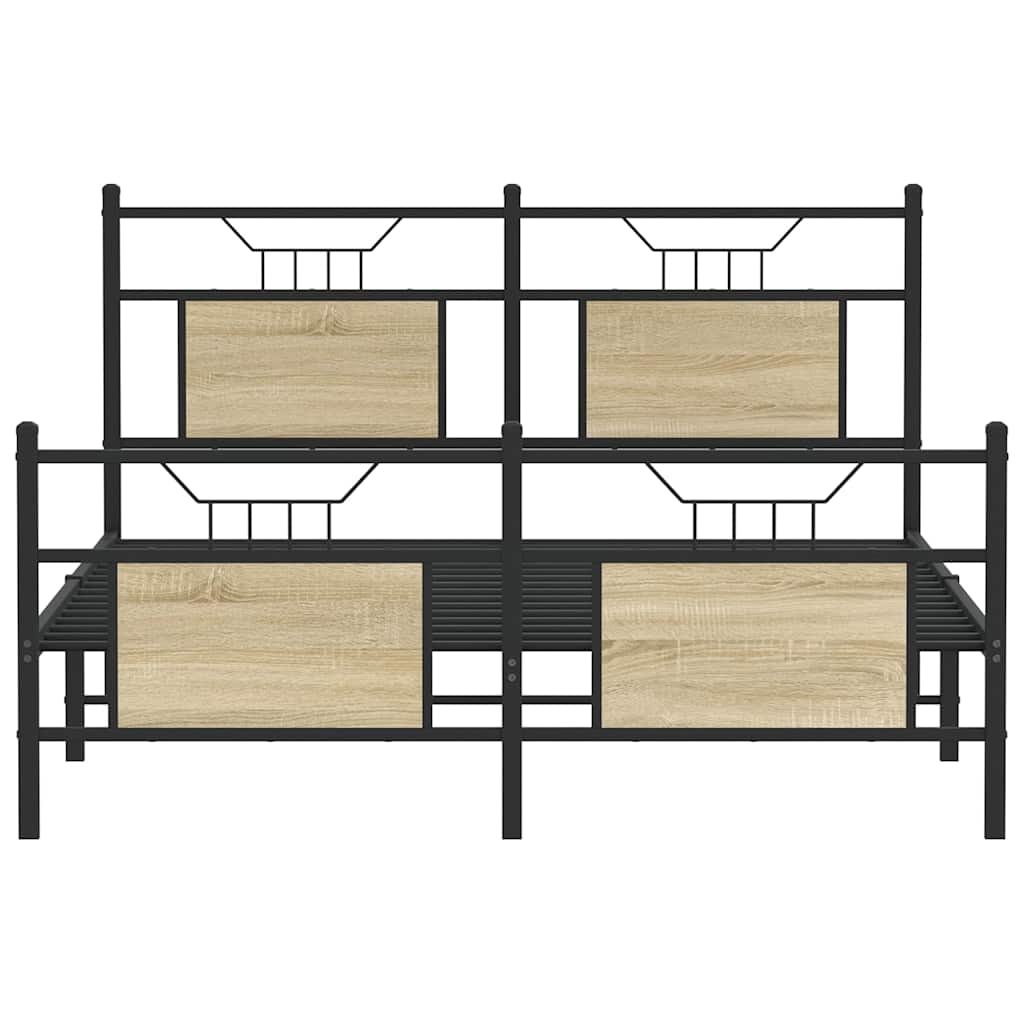 Giroletto senza Materasso Rovere Sonoma 140x200cm in Truciolato | homemem39