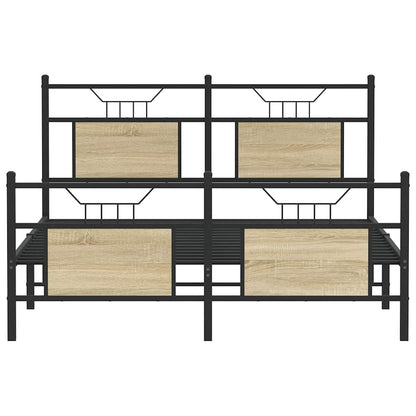 Giroletto senza Materasso Rovere Sonoma 140x200cm in Truciolato | homemem39