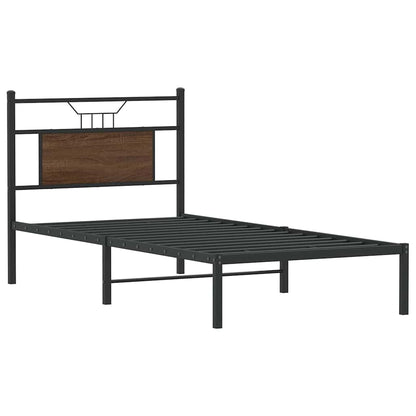Giroletto senza Materasso Rovere Marrone 80x200cm in Truciolato | homemem39