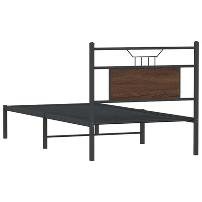 Giroletto senza Materasso Rovere Marrone 90x190cm in Truciolato | homemem39