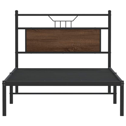 Giroletto senza Materasso Rovere Marrone 100x200 cm Truciolato | homemem39