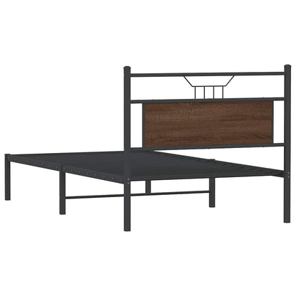 Giroletto senza Materasso Rovere Marrone 100x200 cm Truciolato | homemem39
