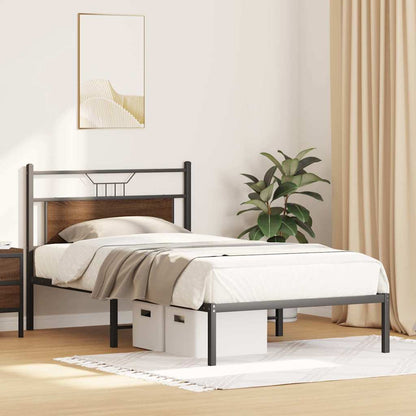 Giroletto senza Materasso Rovere Marrone 107x203 cm Truciolato | homemem39