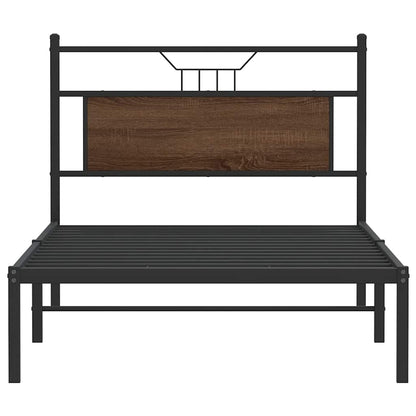 Giroletto senza Materasso Rovere Marrone 107x203 cm Truciolato | homemem39