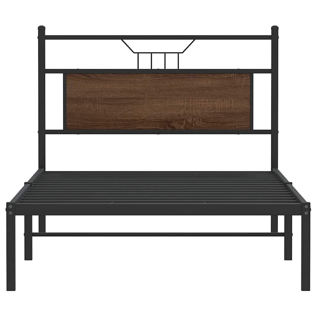 Giroletto senza Materasso Rovere Marrone 107x203 cm Truciolato