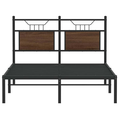 Giroletto senza Materasso Rovere Marrone 120x190 cm Truciolato