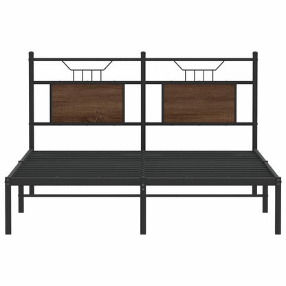 Giroletto senza Materasso Rovere Marrone 140x190 cm Truciolato