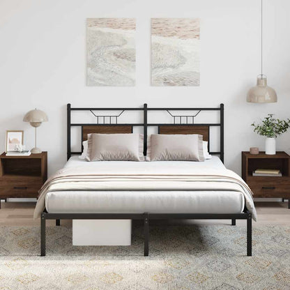 Giroletto senza Materasso Rovere Marrone 150x200 cm Truciolato