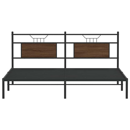 Giroletto senza Materasso Rovere Marrone 160x200 cm Truciolato | homemem39