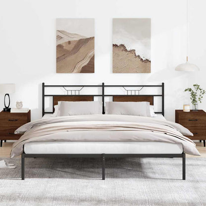 Giroletto senza Materasso Rovere Marrone 183x203 cm Truciolato