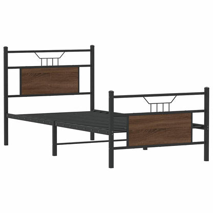 Giroletto senza Materasso Rovere Marrone 75x190cm in Truciolato | homemem39