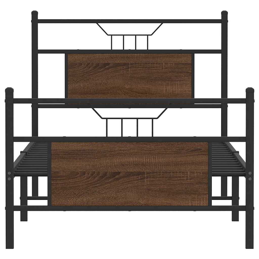 Giroletto senza Materasso Rovere Marrone 75x190cm in Truciolato | homemem39