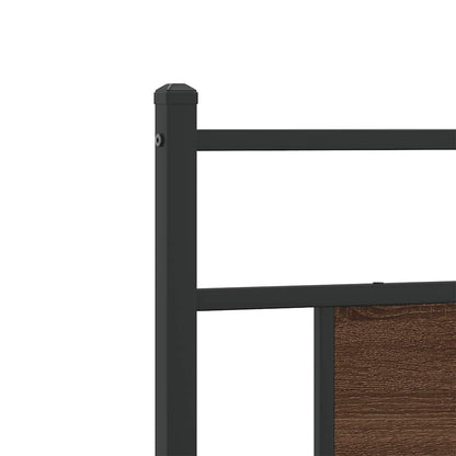 Giroletto senza Materasso Rovere Marrone 80x200cm in Truciolato - homemem39