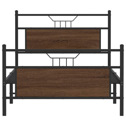 Giroletto senza Materasso Rovere Marrone 100x200 cm Truciolato | homemem39