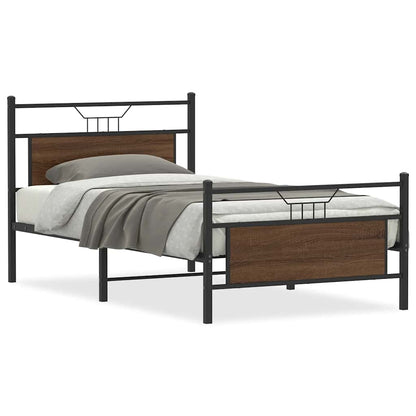 Giroletto senza Materasso Rovere Marrone 107x203 cm Truciolato | homemem39