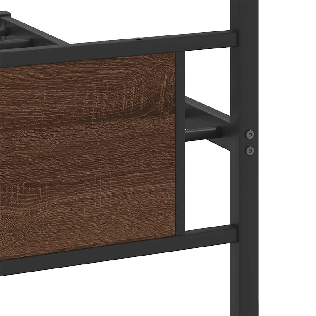 Giroletto senza Materasso Rovere Marrone 107x203 cm Truciolato | homemem39