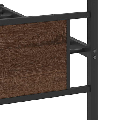 Giroletto senza Materasso Rovere Marrone 107x203 cm Truciolato | homemem39