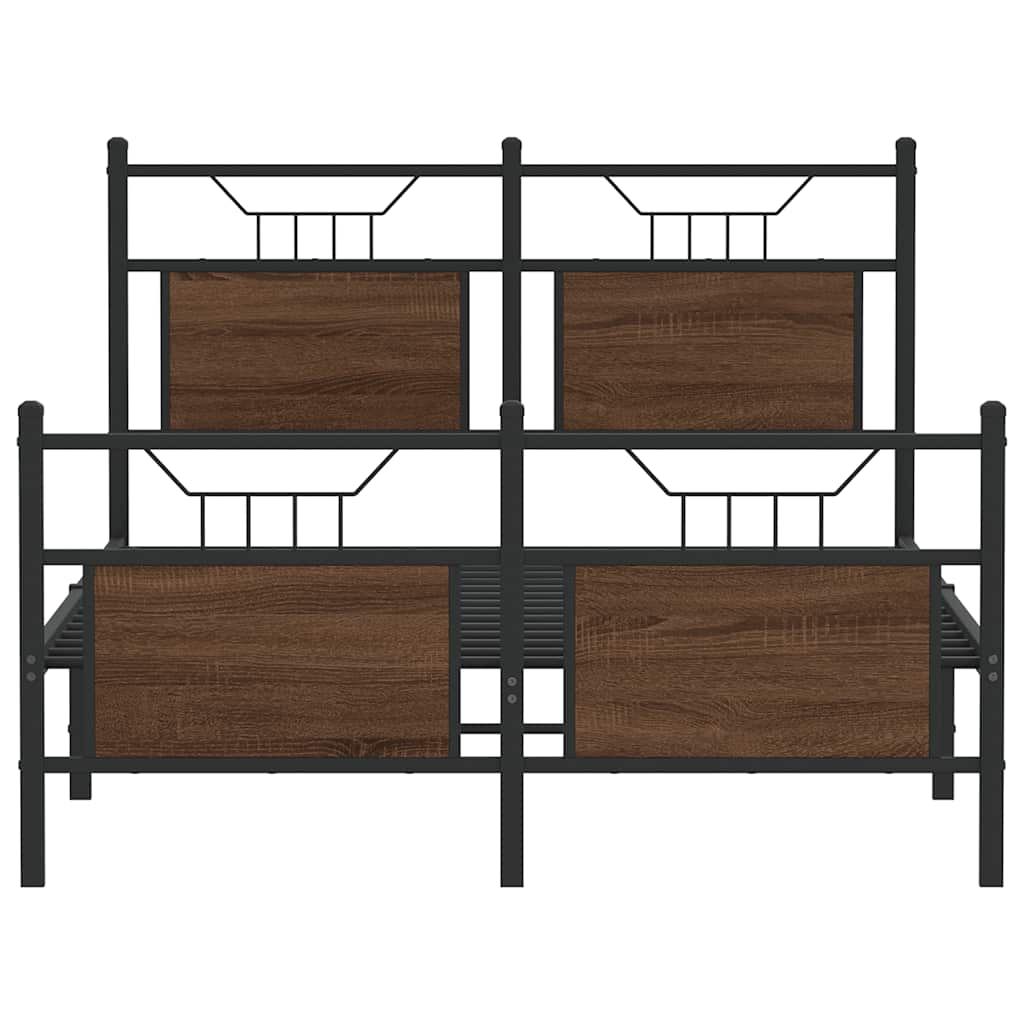 Giroletto senza Materasso Rovere Marrone 120x190 cm Truciolato | homemem39