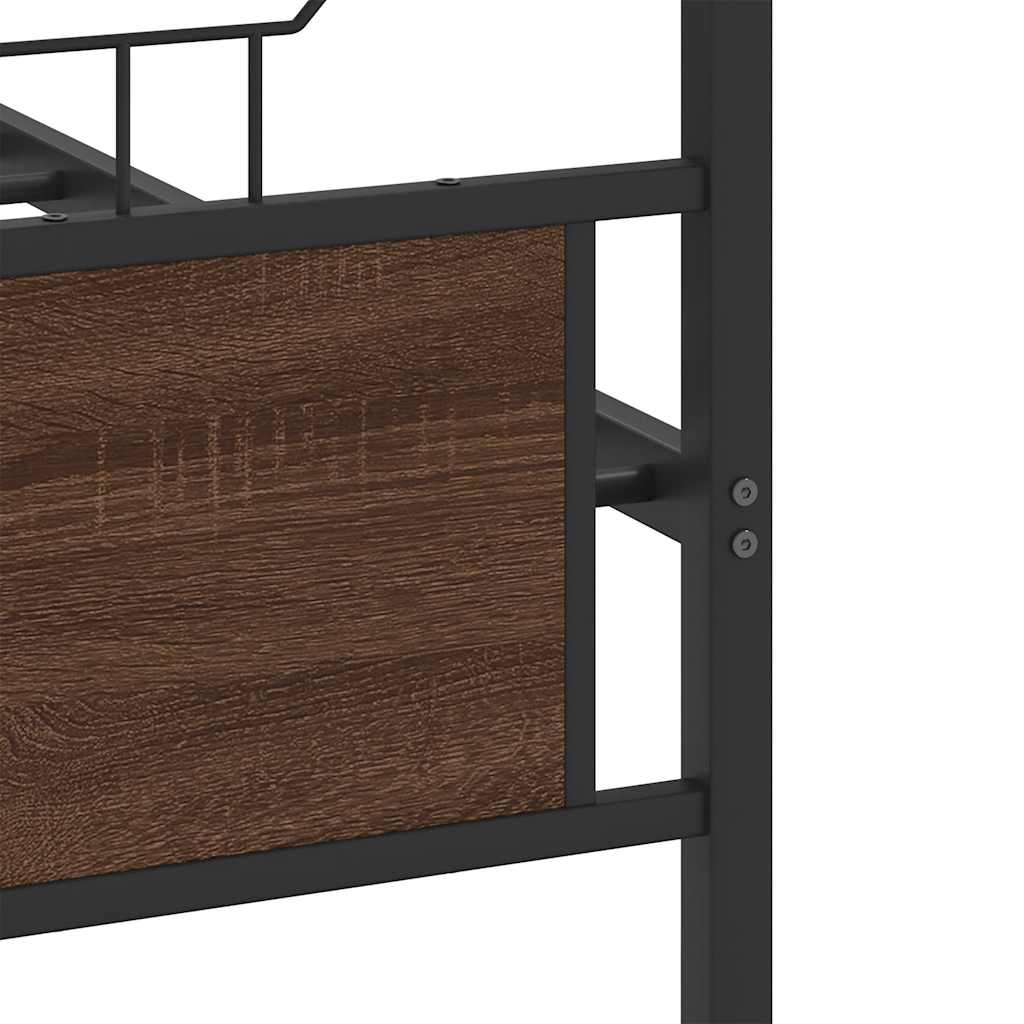 Giroletto senza Materasso Rovere Marrone 120x190 cm Truciolato | homemem39
