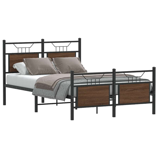 Giroletto senza Materasso Rovere Marrone 120x190 cm Truciolato | homemem39