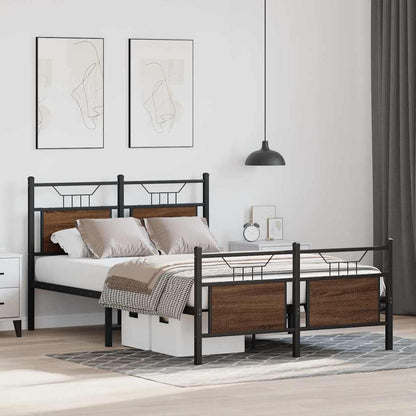 Giroletto senza Materasso Rovere Marrone 120x200 cm Truciolato | homemem39