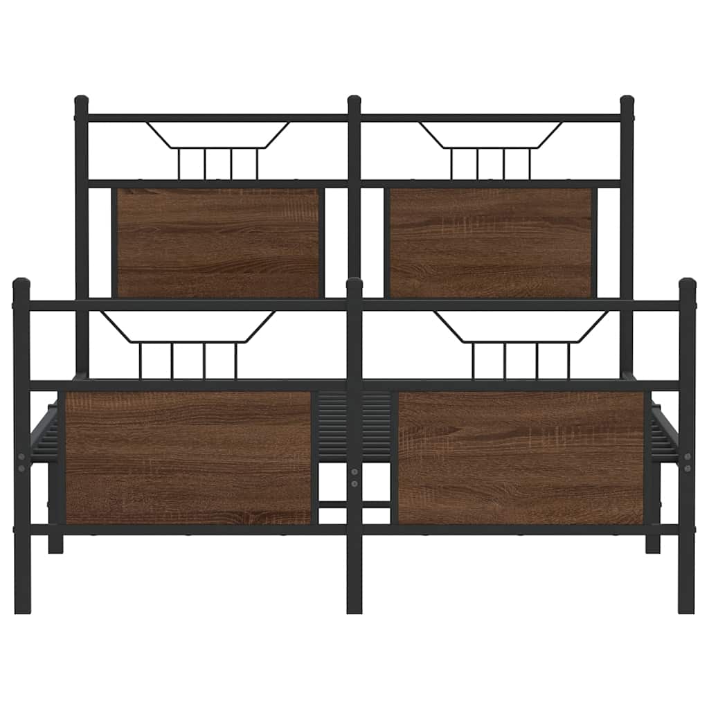 Giroletto senza Materasso Rovere Marrone 120x200 cm Truciolato | homemem39