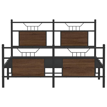 Giroletto senza Materasso Rovere Marrone 150x200 cm Truciolato | homemem39