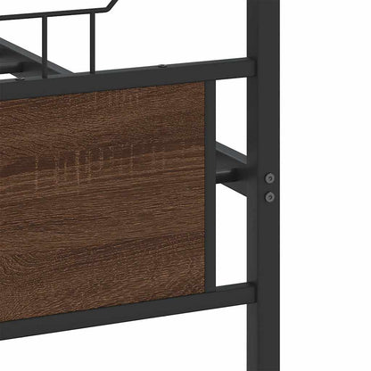 Giroletto senza Materasso Rovere Marrone 150x200 cm Truciolato | homemem39