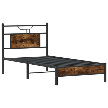 Giroletto senza Materasso Rovere Fumo 75x190 cm in Truciolato | homemem39