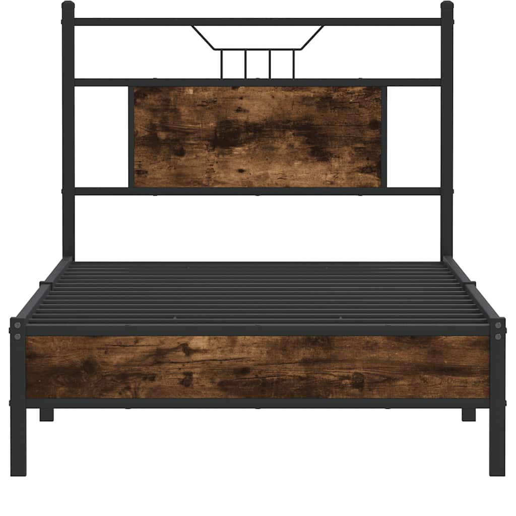 Giroletto senza Materasso Rovere Fumo 90x200 cm in Truciolato | homemem39