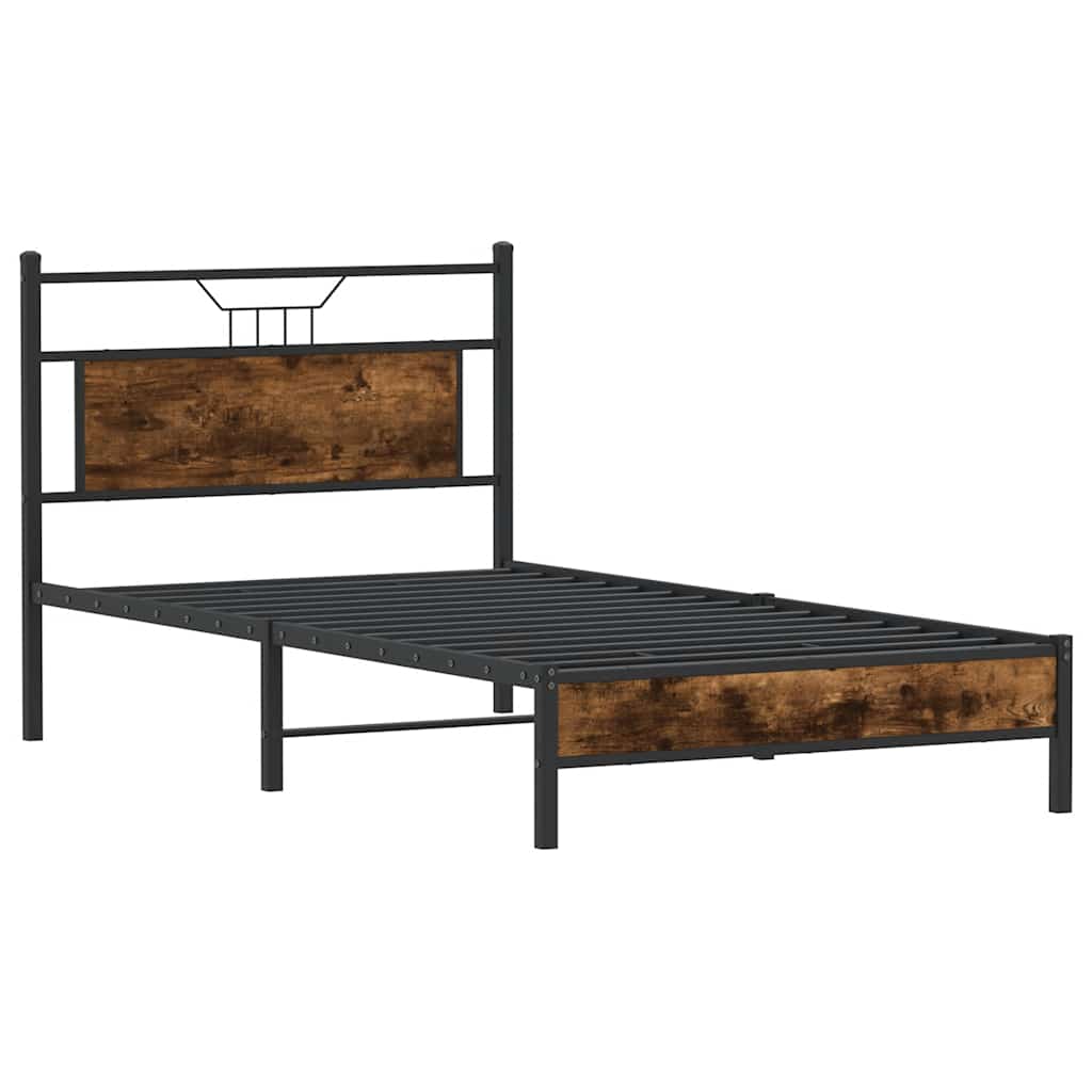 Giroletto senza Materasso Rovere Fumo 107x203 cm in Truciolato | homemem39