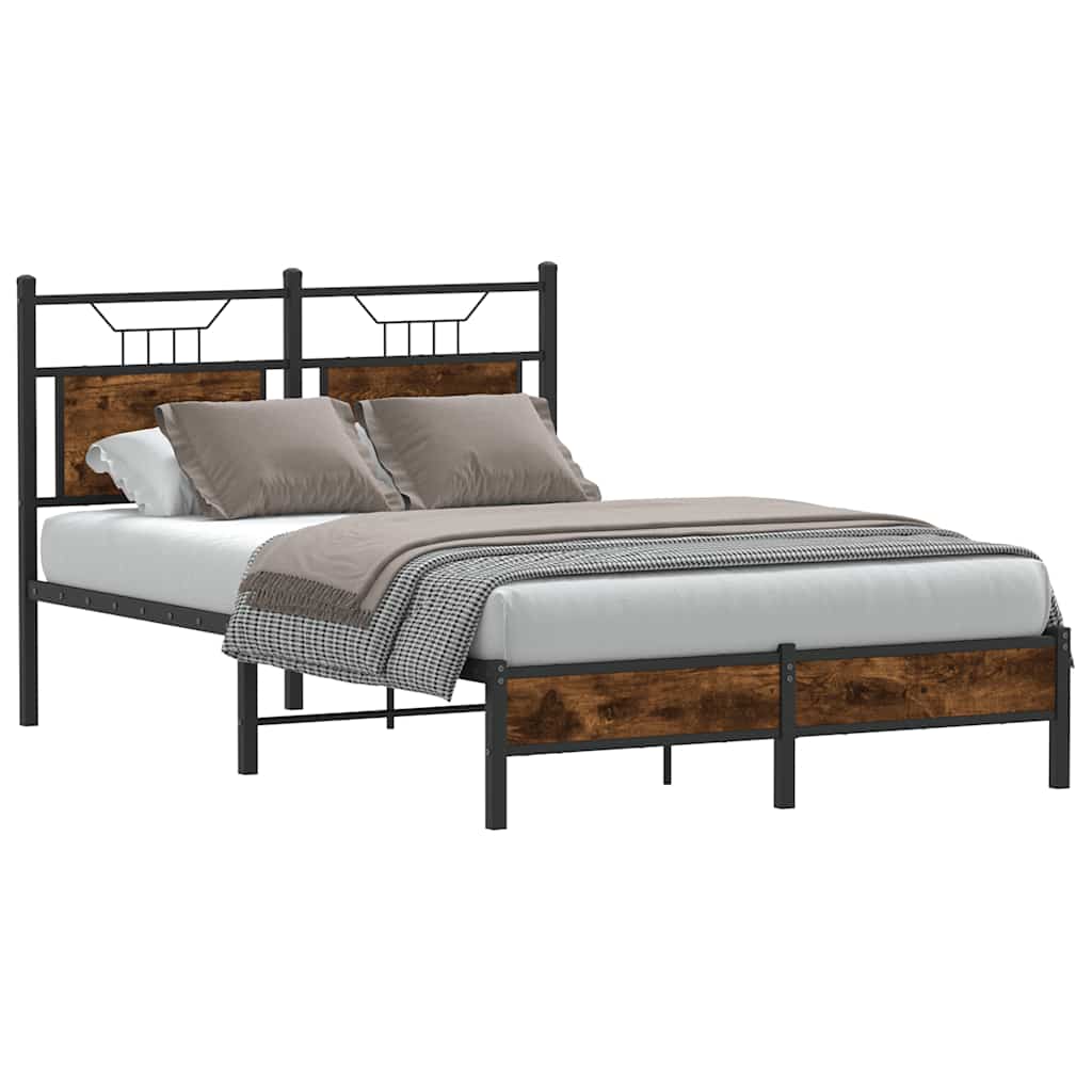 Giroletto senza Materasso Rovere Fumo 120x200 cm in Truciolato | homemem39