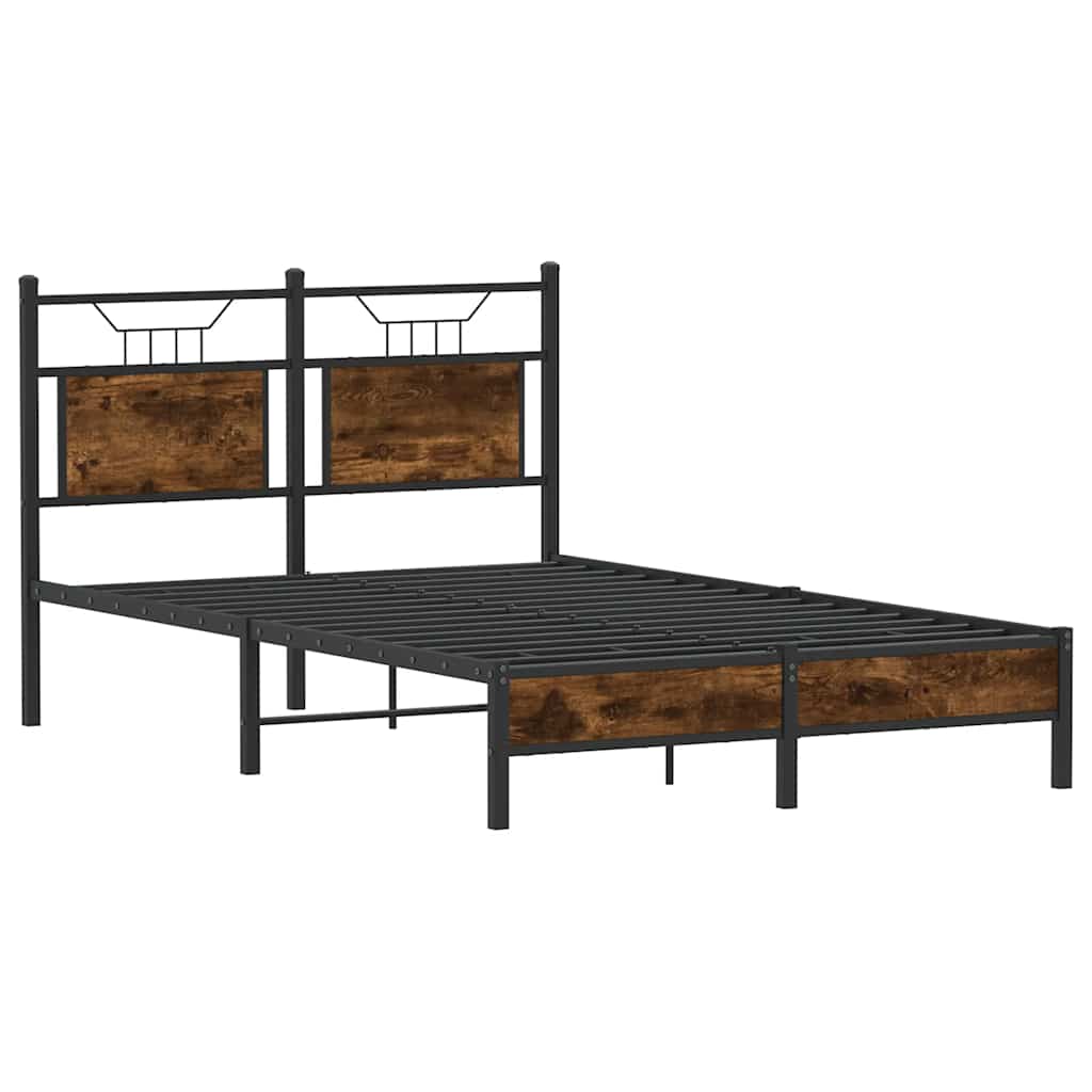 Giroletto senza Materasso Rovere Fumo 120x200 cm in Truciolato | homemem39
