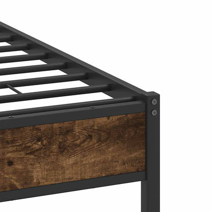 Giroletto senza Materasso Rovere Fumo 120x200 cm in Truciolato | homemem39