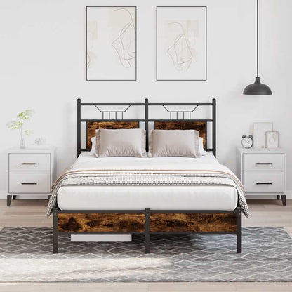Giroletto senza Materasso Rovere Fumo 120x200 cm in Truciolato | homemem39
