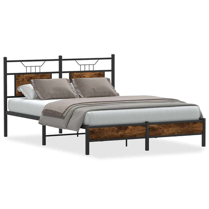 Giroletto senza Materasso Rovere Fumo 140x190 cm in Truciolato | homemem39