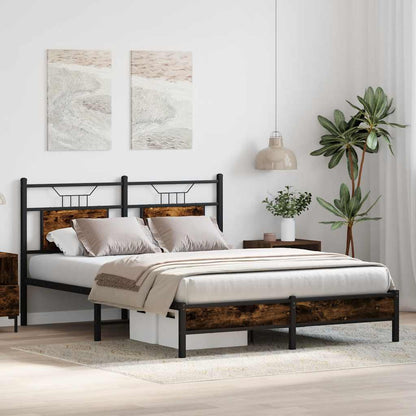 Giroletto senza Materasso Rovere Fumo 140x190 cm in Truciolato