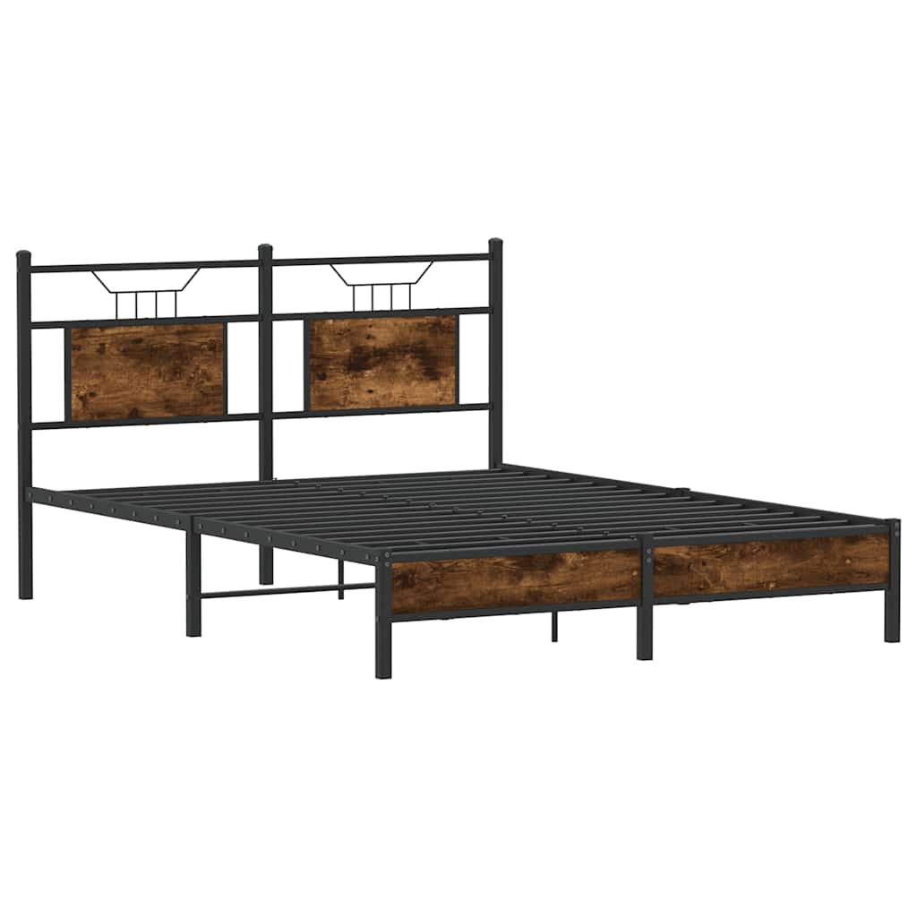 Giroletto senza Materasso Rovere Fumo 140x190 cm in Truciolato | homemem39
