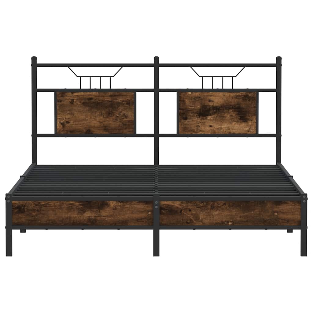 Giroletto senza Materasso Rovere Fumo 140x190 cm in Truciolato | homemem39
