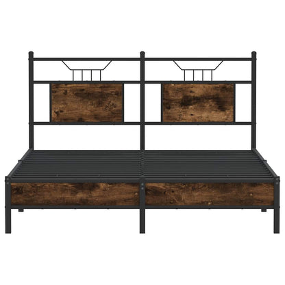 Giroletto senza Materasso Rovere Fumo 140x190 cm in Truciolato | homemem39