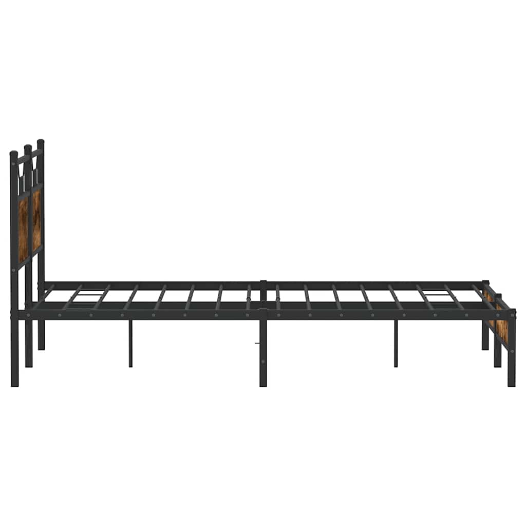 Giroletto senza Materasso Rovere Fumo 140x190 cm in Truciolato | homemem39
