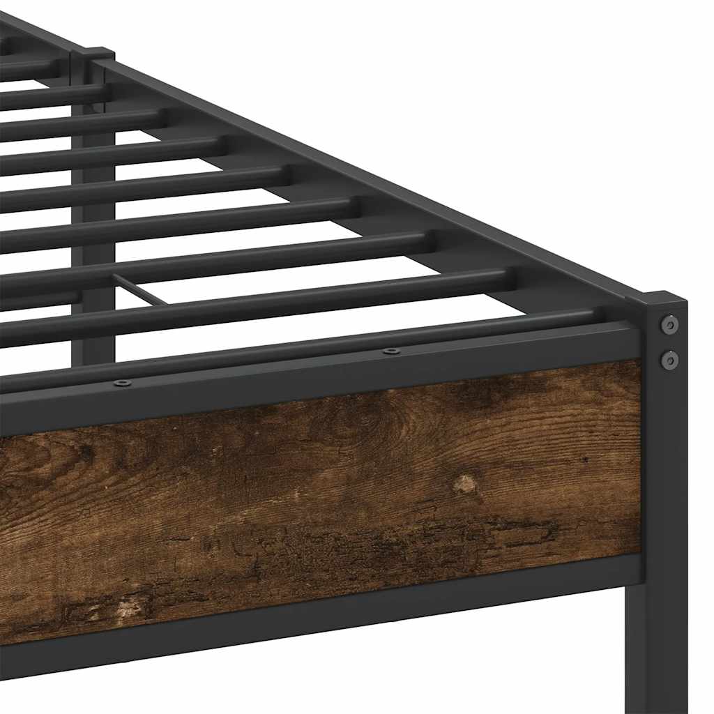 Giroletto senza Materasso Rovere Fumo 140x190 cm in Truciolato | homemem39
